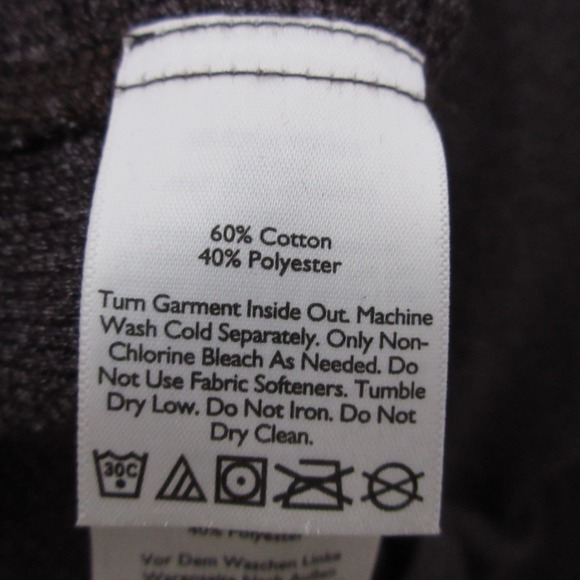 Eddie Bauer Henley Shirt‎ Men Brown Waffle Knit Button Preppy Base Layer Comfort - Picture 6 of 10